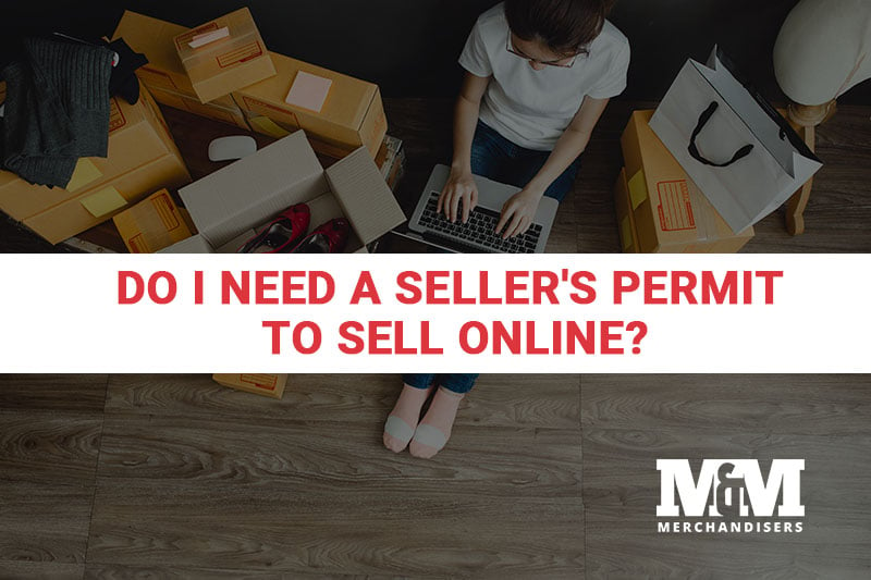 person selling goods online